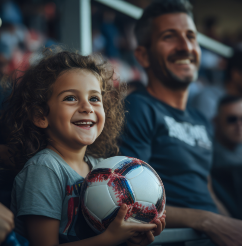 pessoas participando e curtindo uma partida de futebol
